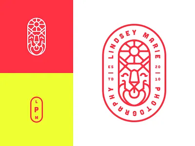 Lindsey Marie Photography Identity brand cubano heart identity logo sun tongue wolf