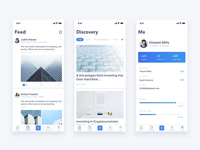 SNS-App agent clean concise estate real