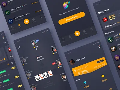 Texas Hold'em project app holdem poker texas ui ux