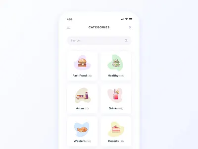 Food Delivery App app delivery drinks food food delivery healthy ios iphone menu restaurants salad sushi