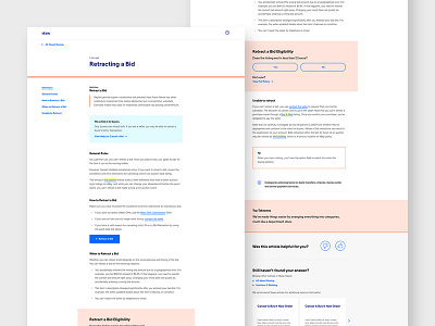 Help Hub - Article article contrast editorial interface modular module text title typography ui visual design
