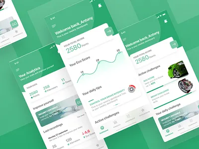 Eco Index Dashboard car drive eco ios mobile app