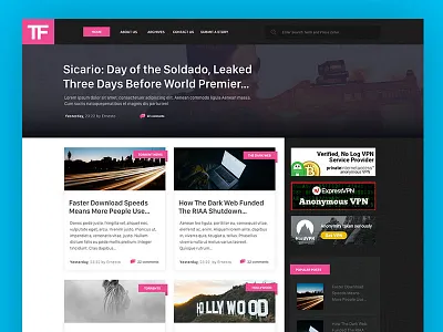 Torrent Freak Redesign torrentfreak ui ux web website