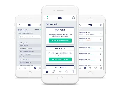 Factoring App android app cta dashboard grid ios launch mobile ui ux white