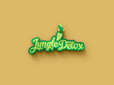 Logo for Jungle Detox design energy healthy juice jungle lifestyle logo