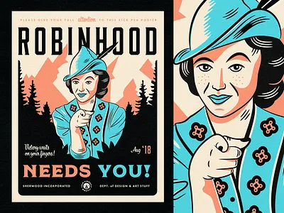 Hey, you. bourbon illustration national park poster print propaganda regina black typography wpa