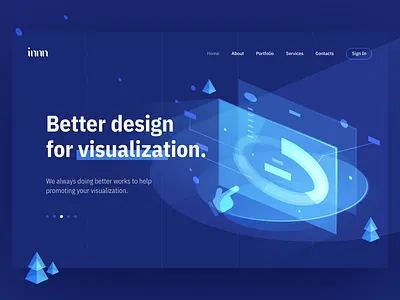 Home Illustration 03 2.5d home page illustration isometric