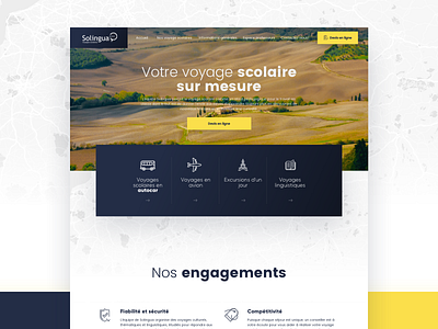 Travel Agency agency clean countryside dark blue flat journey map minimalism navy travel trip yellow