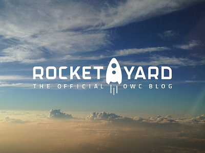 The Rocket Yard blog branding header logo rocket sci fi space