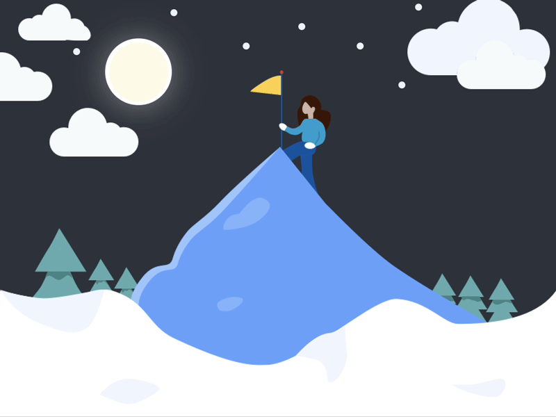 On Top Of The Mountain adventure conquer design hike mountain ux