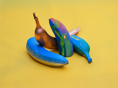 Bananas • branding photography brand colorful creative fruit paint photo yellow
