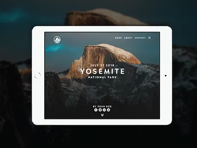 Wanderlust Blog blog branding graphic design identity logo madera minimal travel type typography wanderlust yosemite