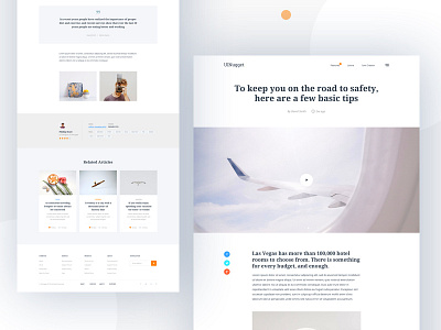 Blog Article Explore 2018 article blog clean dribbble minimal photo post typography uinugget