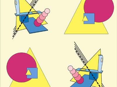 Shapehaus bauhaus geometric graphic design illustration memphis pattern primary colors shapes