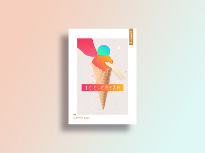 summer page 05 art color colorful design digitalart gradien poster summer