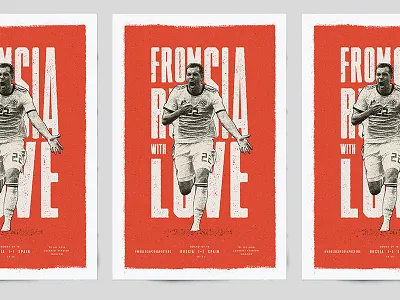 From Russia with Love 2018 cup football poster russia screen silk soccer spain world