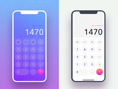 Daily UI #004 • Calculator 004 app calcultator challenge daily daily ui design graphic design iphone sketch ui