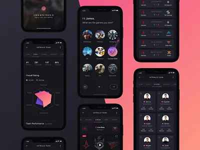 Esports App (Part 2) app astralis counter strike csgo esport esports fortnite games gaming stats team