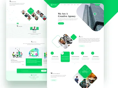 Creative Agency Template agency creative digital home landing page marketing agency slider ui ux