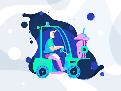 Caffeine! So Much Caffeine... art coffee delivery geex arts illustration office office project picture vector work