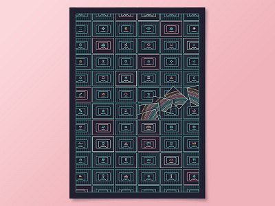 Library Of Things graphic design illustration poster design print print design vector