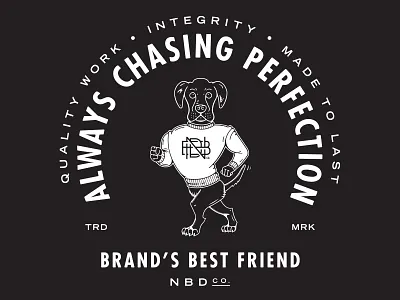 NBDco. - Good Boy branding dog identity labrador logo mascot merch nbd retriever tee vintage