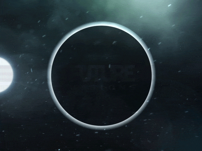Future Visions Logo after effect black eclipse logo moon motion graphics music space