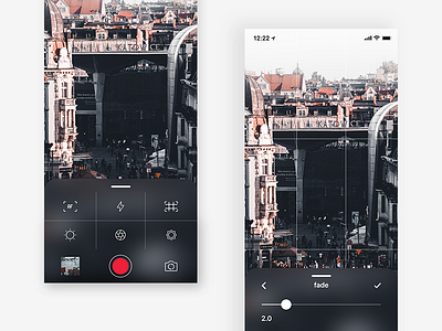 Camera App | UI app camera clean ios iphone iphonex mobile photo photography simple ui
