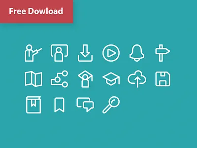 Free Animated Icon Set animated icon animated icon set education free icon icon icon design icon set iconography outline svg animation