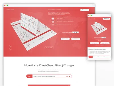 Gitmoji Website Responsive Design Exploration gitmoji react responsive service worker