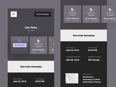 view recent order [wip] clean minimalism mobile modern order history responsive design ui ux view order web