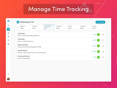 Manage Time Tracking | Bearbook Projects bearbook project task time log