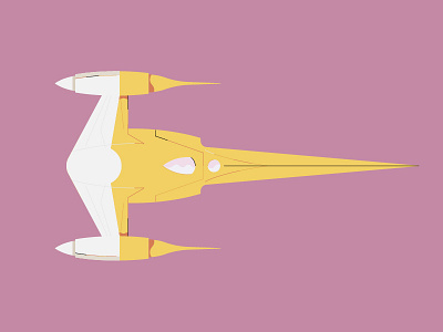 N-1 starfighter creative illustration serie set spaceship star wars