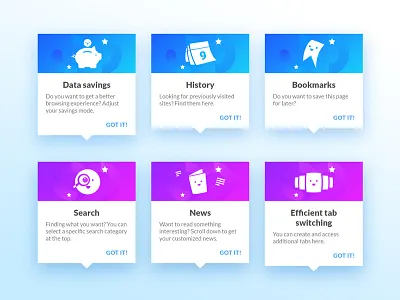 User Hints android app clean design hint material opera ui ux