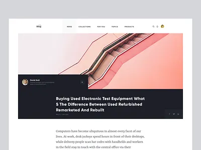 Blog template blog clean design font template ui ux