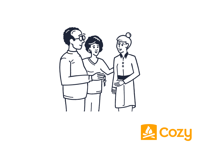 Cozy Marketing Illustrations computer drawings icon illustrations illustrator jar paper payments people rent sketch