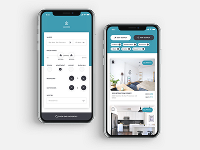 Apartment/Property Rental App apartment apartment rentals app home house rentals ios mobile app properties property rentals ui ux
