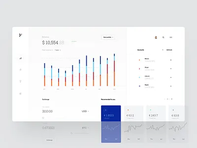 Cryptocurrency Exchange Dashboard #2 bitcoin charts crypto cuberto dashboard exchange graphics interface sketch ui ux web