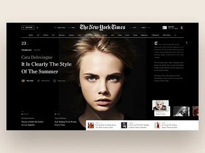 News book design fashion interface news photo sea slide web