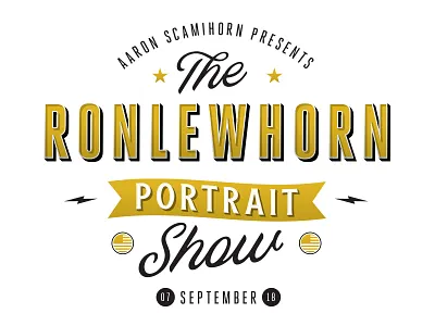Ronlewhorn Portrait Show Branding art logo portrait promotion self promo