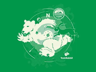 Happy Camper 2013 T-Shirt apparel happy camper hazel illustration monarch taskrabbit tshirt