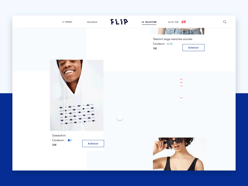 FLIP - PRODUCT animated design detail discover experience interface motion product ui ux webanimation webdesign website