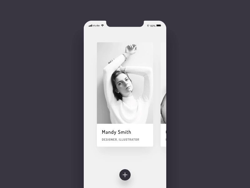 Creating a users group animation animation group invision studio team ui users