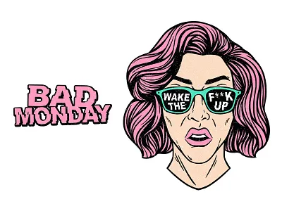 Trippy Girl apparel art branding comic creative design dribbble illustration skull t shirt template vintage