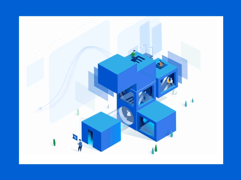 Animated SVG Illustration - Liferay.com animation illustration svg ux web design