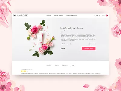 Flower cosmetic ecommerce - Shop aaa bio cosmetic ecommerce eshop flower natural pink prestashop shop web