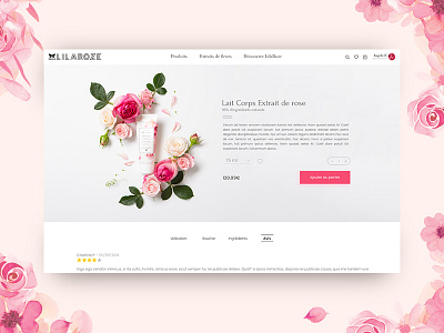 Flower cosmetic ecommerce - Shop aaa bio cosmetic ecommerce eshop flower natural pink prestashop shop web