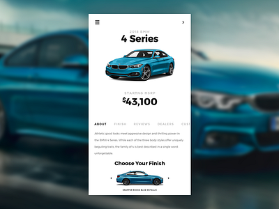 BMW UI bmw car ui cars custom minimal simple ui ui designer