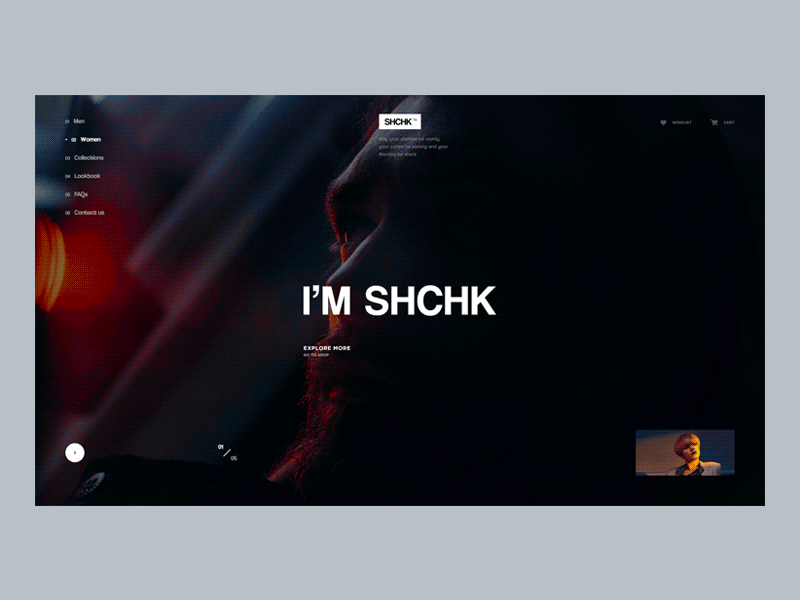 SHCHK Brnd. brand design inspiration interaction lookbook motion portfolio transition ui