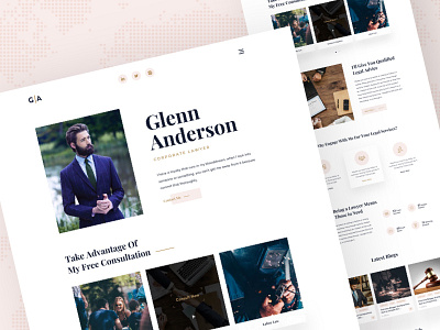 Lawyer personal website exploration advisor advocate attorney barrister case corporate court judge lawyer personal portfolio site ui vcard